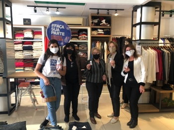 CDL de Rio do Sul distribui 1,2 mil frascos de álcool em gel