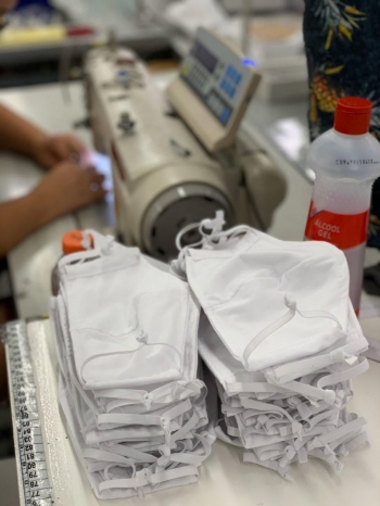 Empresa de Joinville produz máscaras de tecido